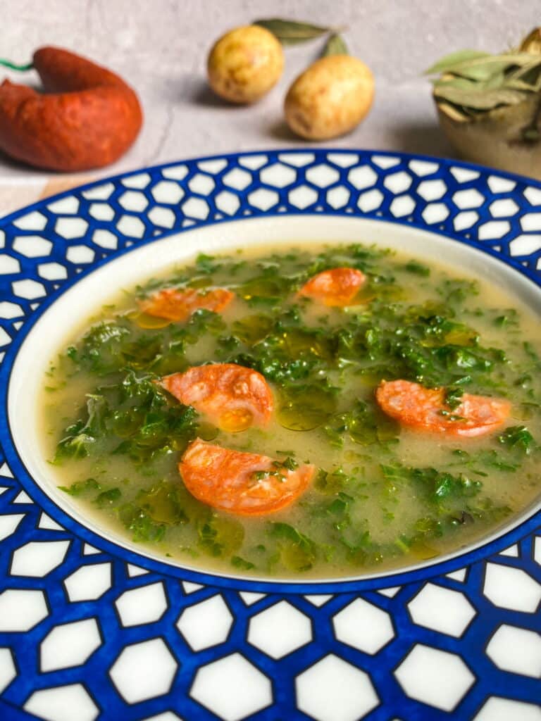 Portuguese Caldo verde soup