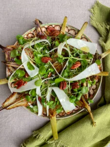 Roasted fennel and goat cheese with pecans