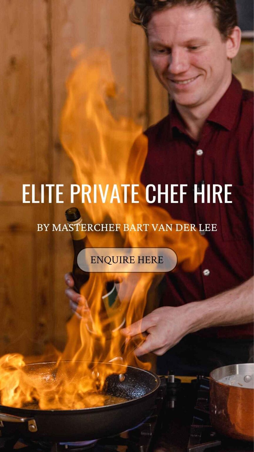 Private Chef hire London, Masterchef Bart van der Lee
